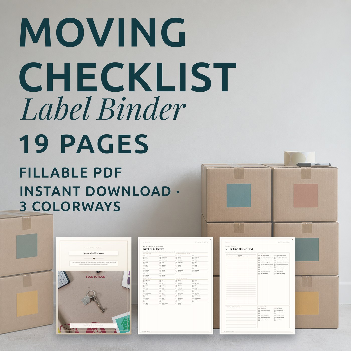 Moving Checklist Binder — listing hero